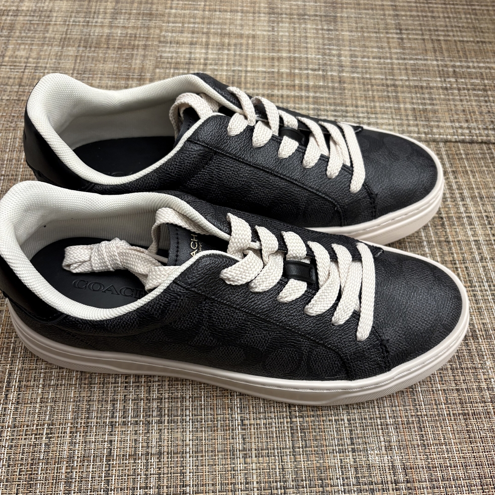 Coach Black and White Men's Sneakers - Picture 4 of 5